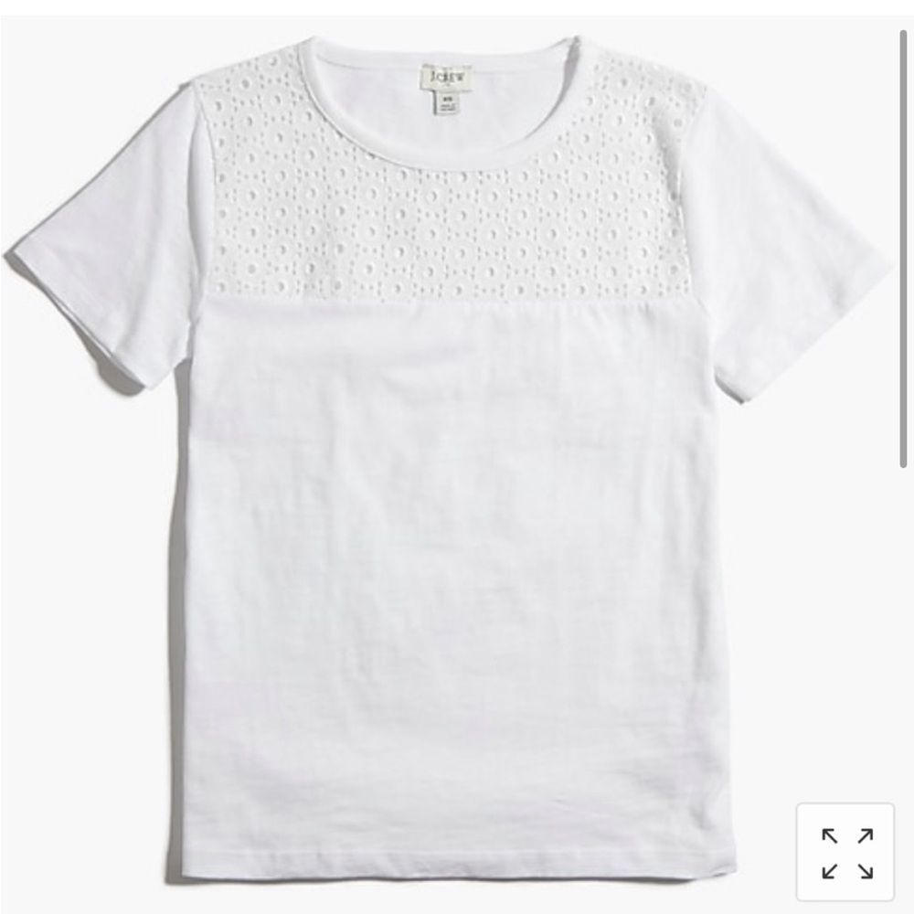 J.Crew Factory Eyelet Yoke T-Shirt